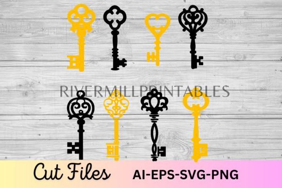 Download Skeleton Keys SVG Cut Files - Premium Bundle