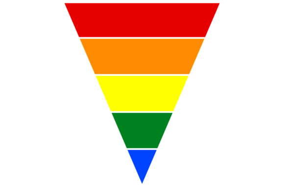 Download Retro Triangle LGBT Pride Background - Retro Collection