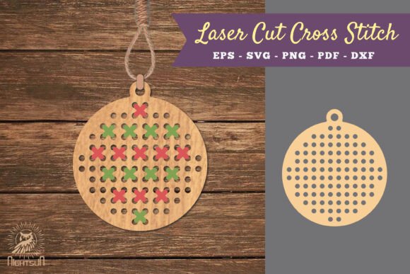 Download Circle Laser Cut Cross Stitch SVG - Premium Resources