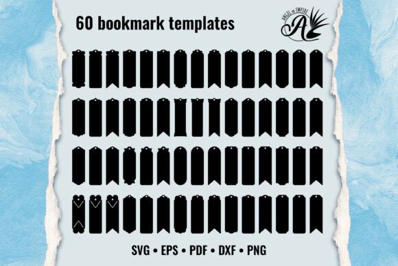 Download 60 Bookmark Templates SVG Cut Files - Premium Resources