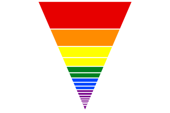 Download Retro Triangle LGBT Pride Background - Retro Collection