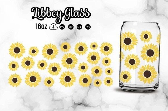 Download Sunflower Libbey Glass Svg Cut Files - Svg cut files Collection