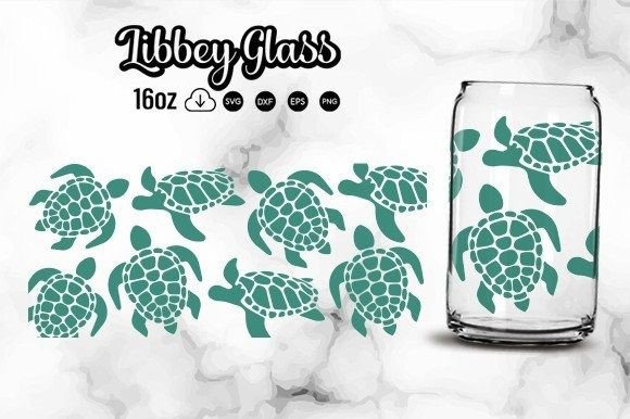 Download Sea Turtle Libbey Glass Svg Cut Files - Premium Resources