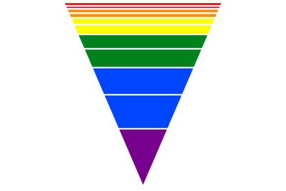 Download Retro Triangle LGBT Pride Background - Retro Collection