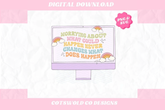 Download Retro Positivity Computer Y2K SVG PNG - Retro Collection