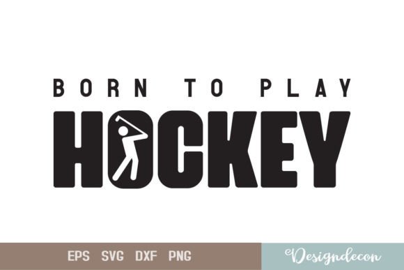 Download Born to Play Hockey Retro SVG T-shirt - Retro Collection